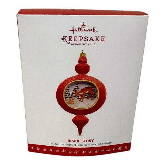 2016 HALLMARK Glitter Ornament "Bambi & Thumper" Inside Story Series #1 of 3 NIB - Picture 1 of 8